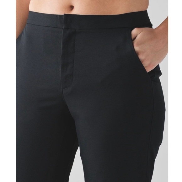 LULULEMON Mid Rise Zipper Pocket Ankle Cropped Performance City Trek Trouser 6 - Picture 2 of 7